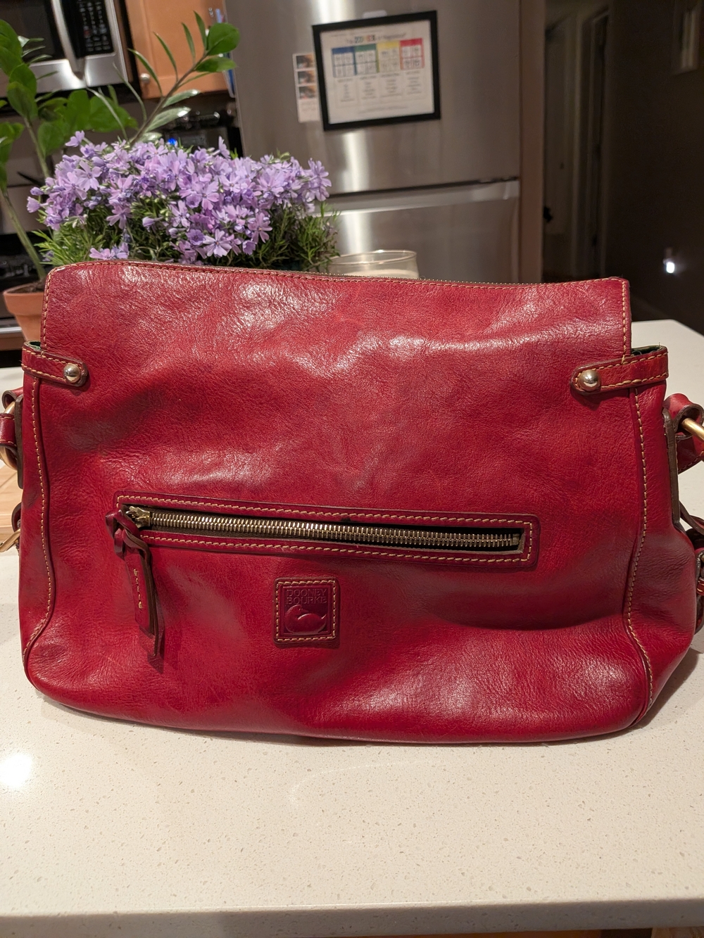 Dooney & Bourke Red Leather Shoulder Bag